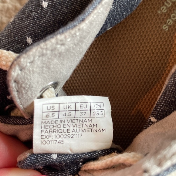 Toms Del Rey Blue White Polka Dot 6.5 - Picture 6 of 6